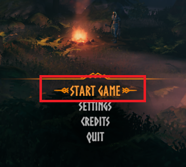 Click on Start Game