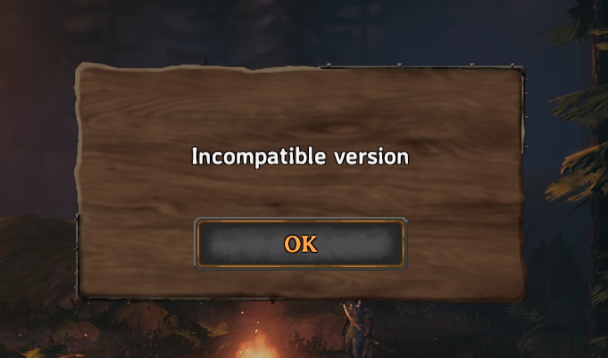 Version incompatible error